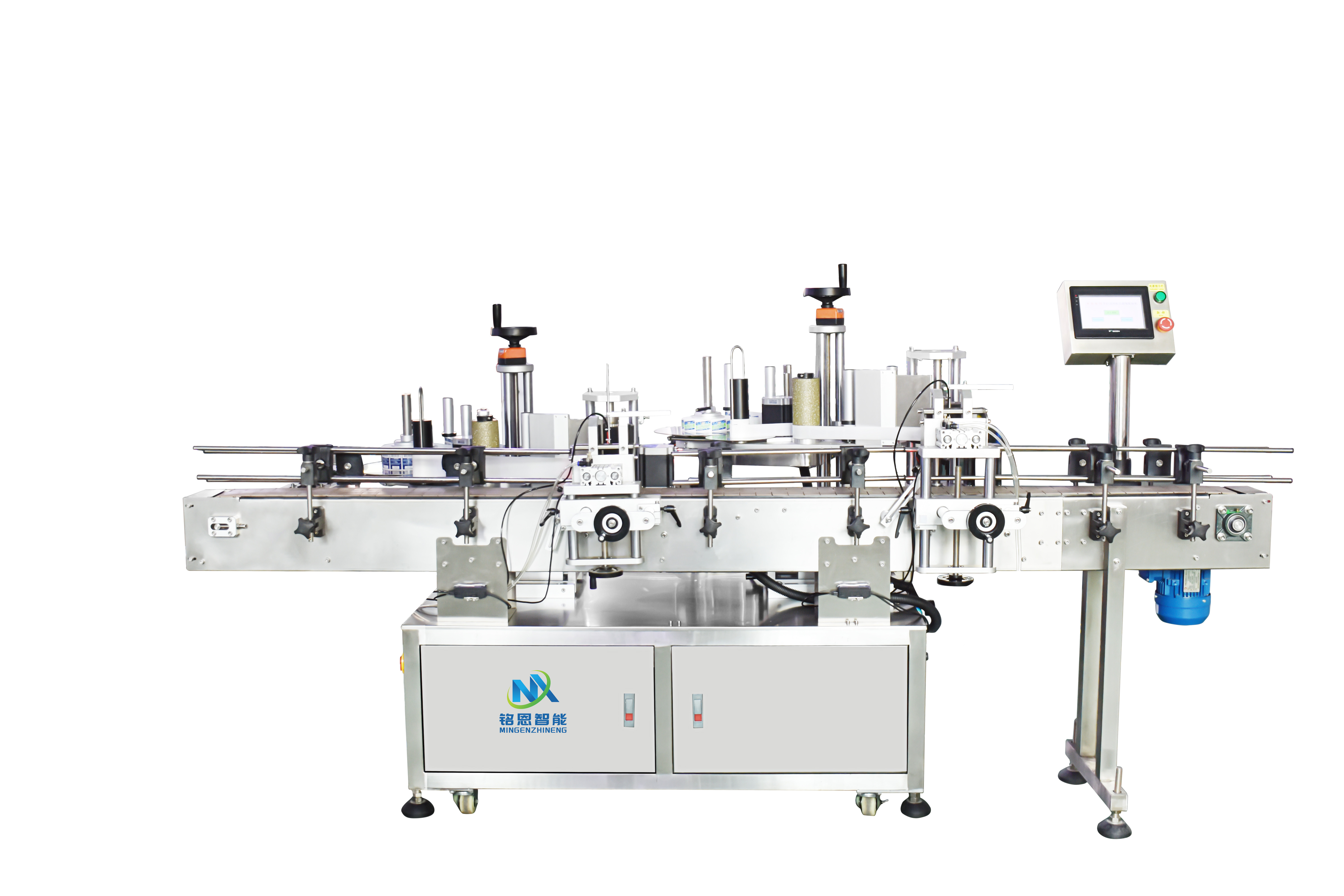 全自動定位圓瓶雙標頭貼標機